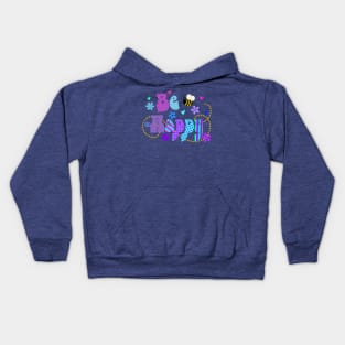 Be Happy Cute Colorful Typography Kids Hoodie